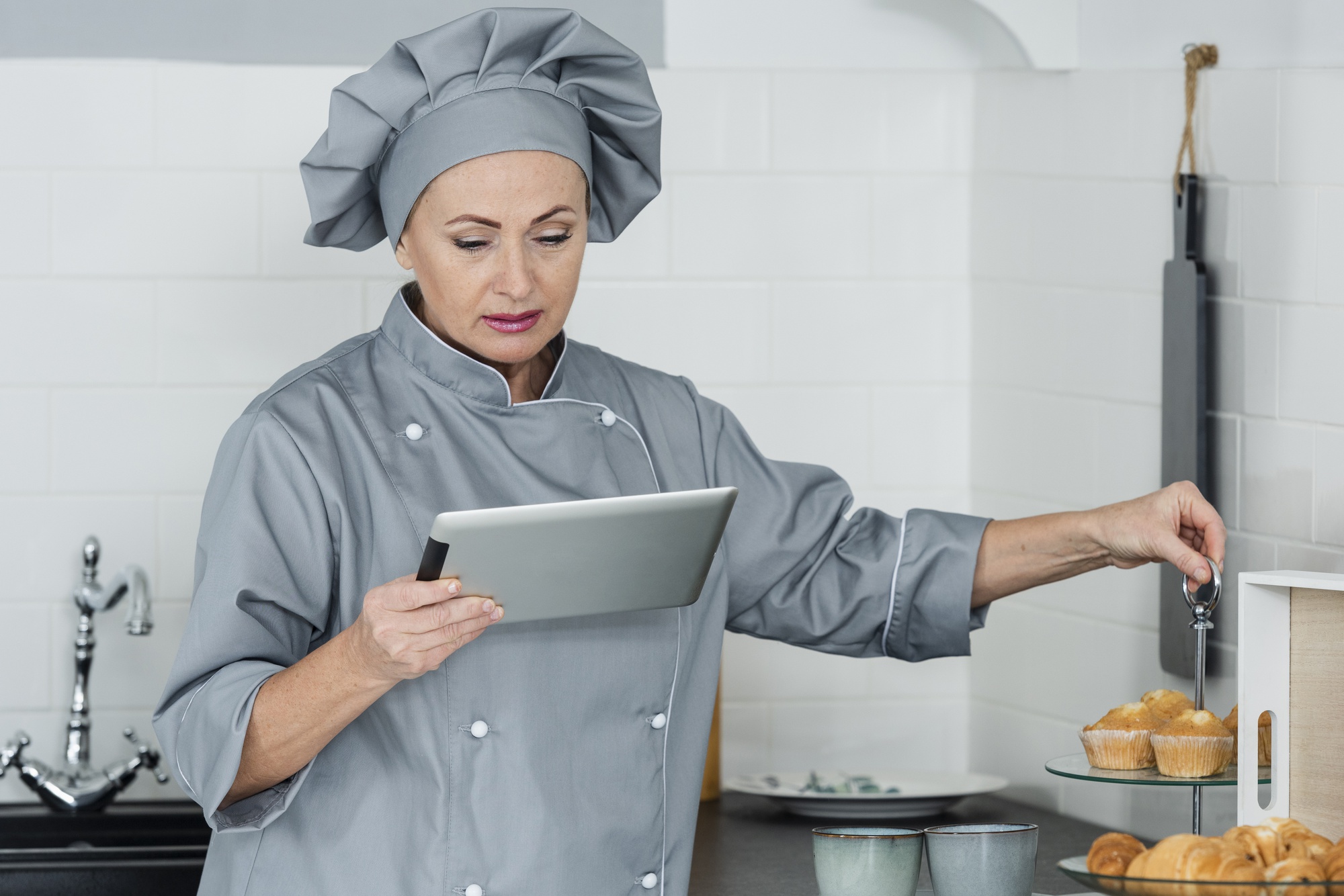 Mentore culinario che osserva